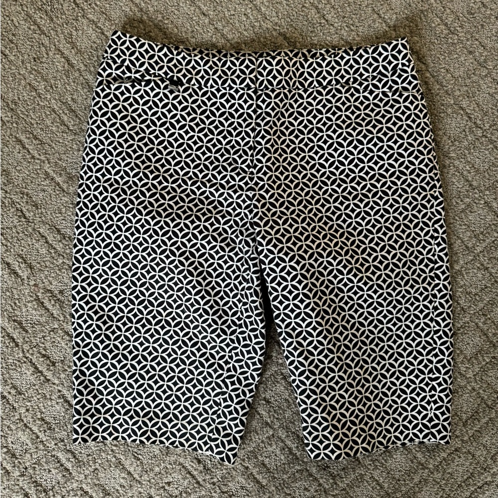 White House Black Market Geometric Bermuda Shorts